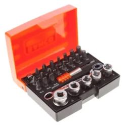 Bahco Bitshylssats med spärrskaft 1/4" 26 delar