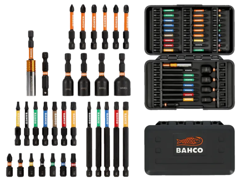 Bahco Bitssats impact 40-delar • snabbfäste