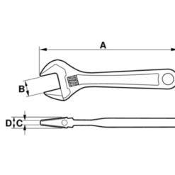 Bahco 9070 Ergo Skiftnyckel 158mm