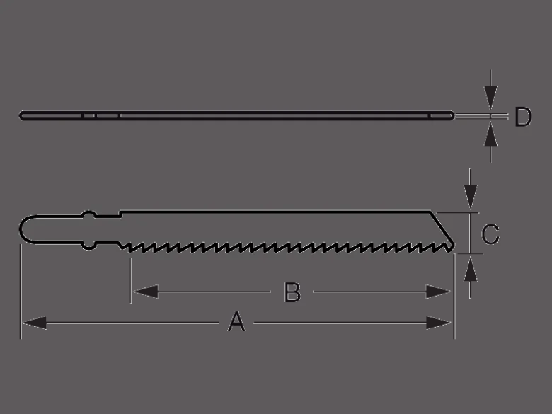 Bahco sticksågblad metall 107mm