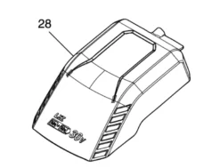 Batterilucka till DLM382, DLM432