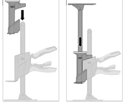 Bessey BEYCEPS Lyft och spänntving-enhands + Installationssats