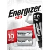 Energizer Batteri CR123 Lithium 2-pack