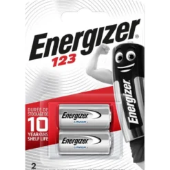 Energizer Batteri CR123 Lithium 2-pack