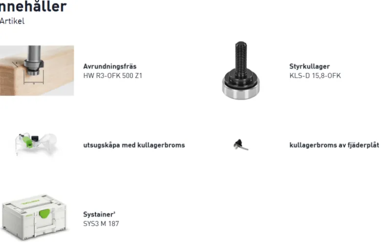 Festool Kantfräs 18V OFKC 500 R3 EB-Basic