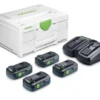 Festool Laddpaket SYS 18V 4xTBX4/TCL6DUO