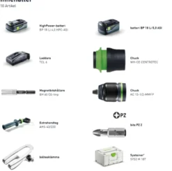 Festool Skruvdragare QUADRIVE TDC 18/4 5,0/4,0 I-Plus