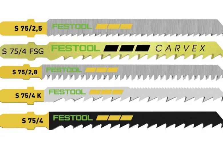 Festool Sticksågsblad i set, Trä 25-p