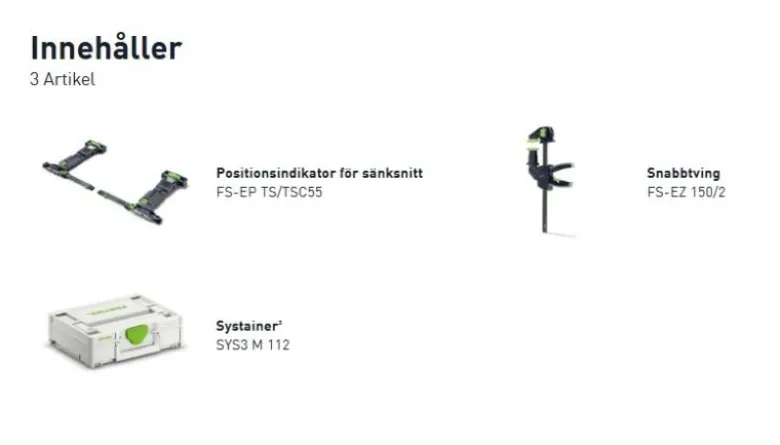 Festool Tillbehörsset ZS FS-EP TS/TSC55