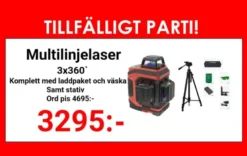 Komplett Multilinjelaser 3D Brave Grön med stativ