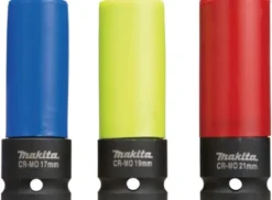 Krafthylssats långa 1/2" 17-19-21mm 3-delar