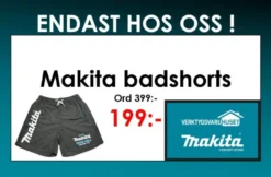 Makita Badshorts • SVARTA