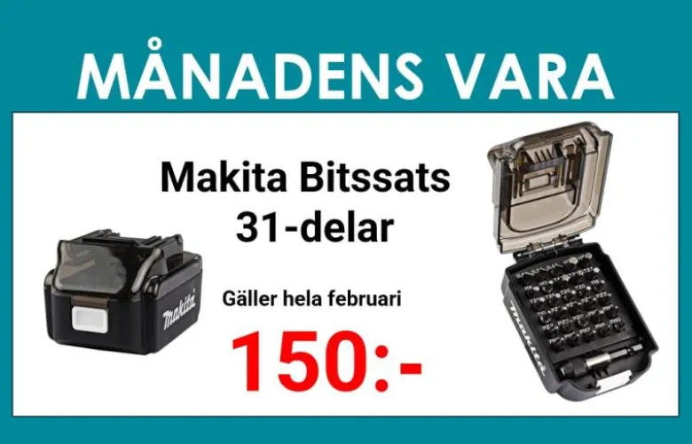 Makita Bitssats batteri 25mm • 31-delar