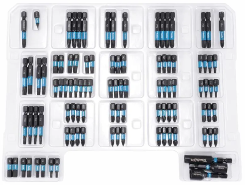 Makita Black Bitssats 100-delar med förvaring