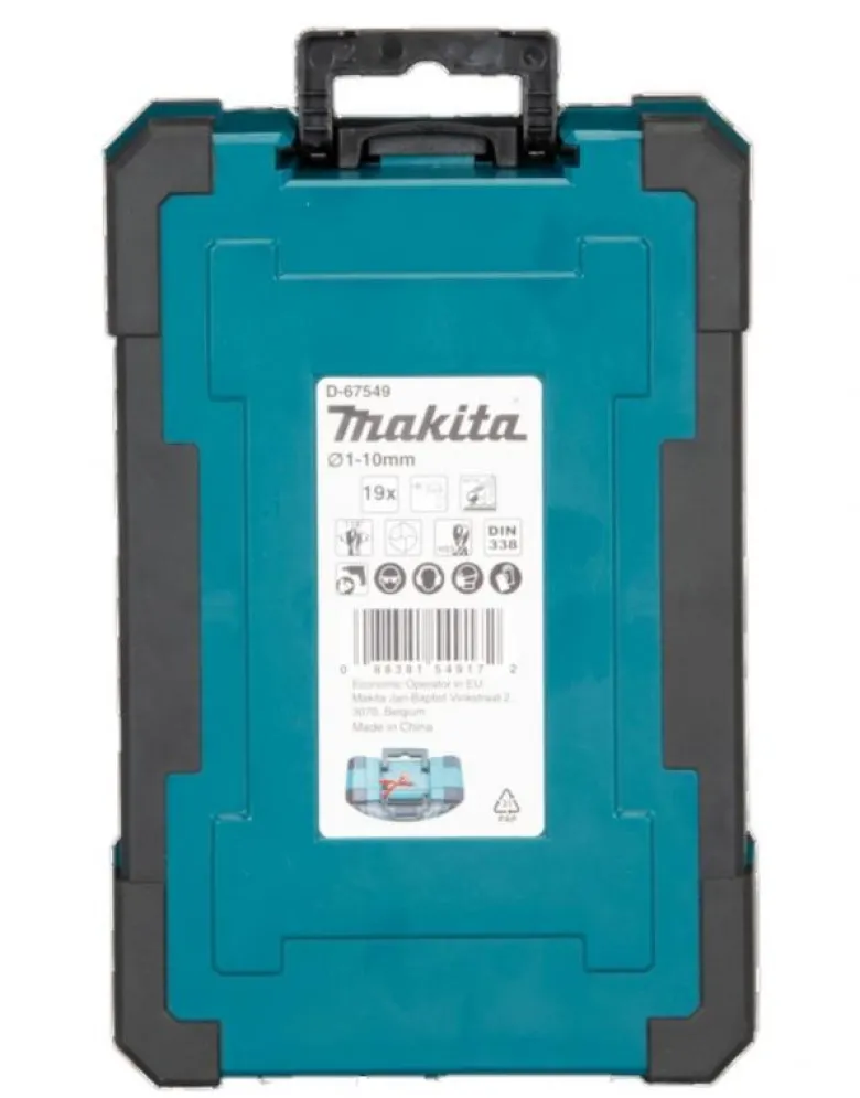 Makita Borrsats HSS-G 1-10mm 19-delar