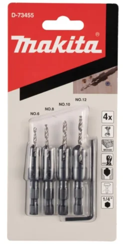 Makita Borrset med försänkare 4-pack