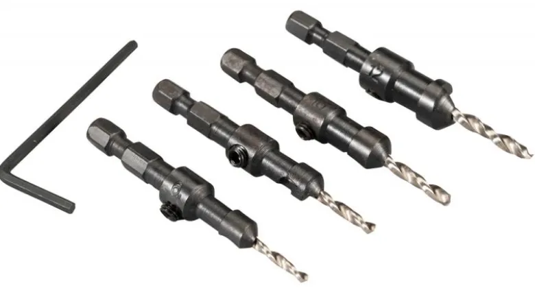 Makita Borrset med försänkare 4-pack