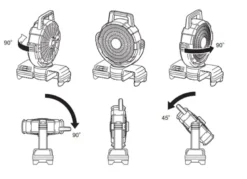 Makita DCF203Z Fläkt 18V