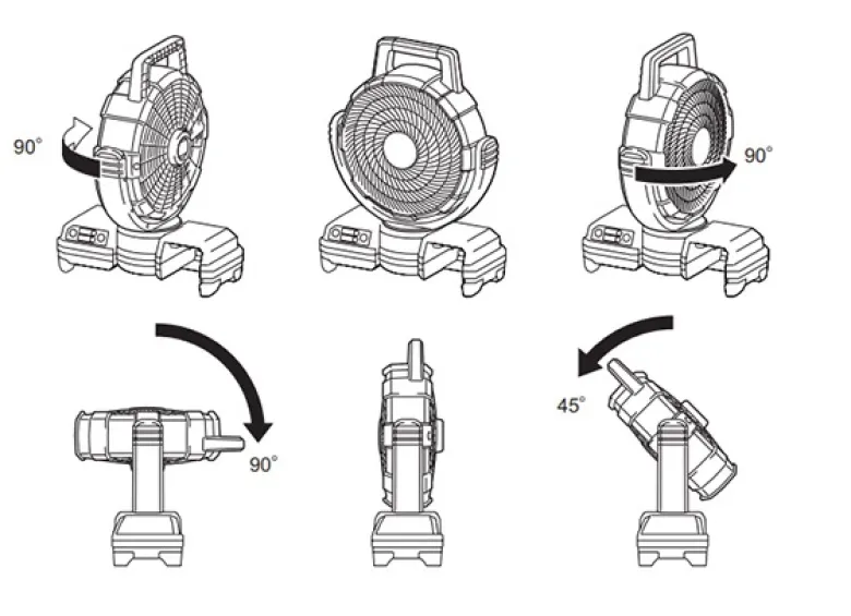 Makita DCF203Z Fläkt 18V