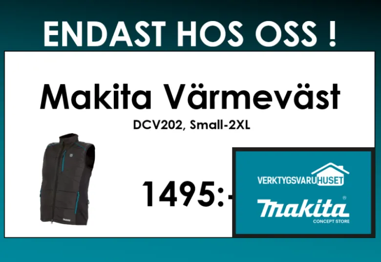 Makita DCV202Z Värmeväst 18V