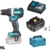 Makita DDF484RT3J Borrskruvdragare 18V, komplett 3x5Ah