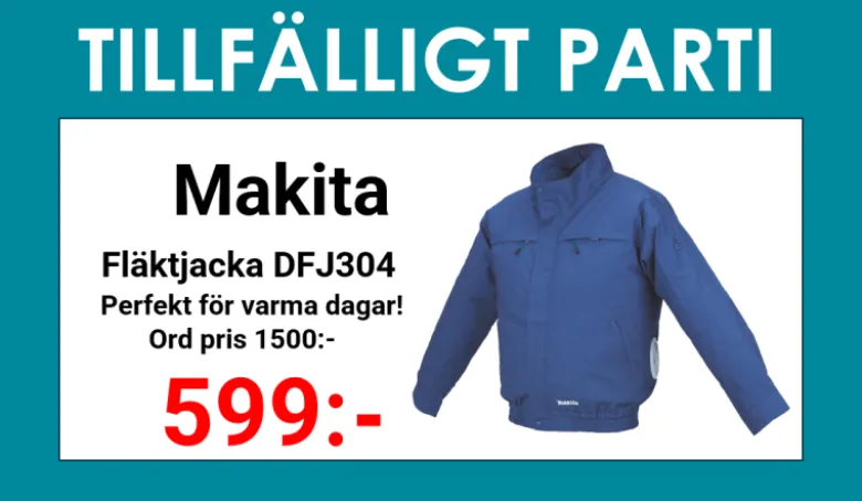 Makita DFJ304Z Fläktjacka 18V