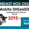 Makita DHS660ZB Cirkelsåg 18V - Black edition