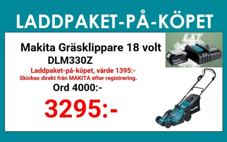 Makita DLM330Z Gräsklippare 18V
