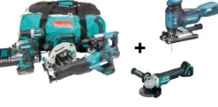 Makita DLX5032T plusplus combokit (7 st maskiner i väska +1st extra 5,0Ah-batteri-på-köpet! Värde 995:-