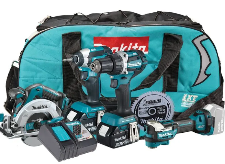Makita DLX4197TX combokit (4 st maskiner i väska)