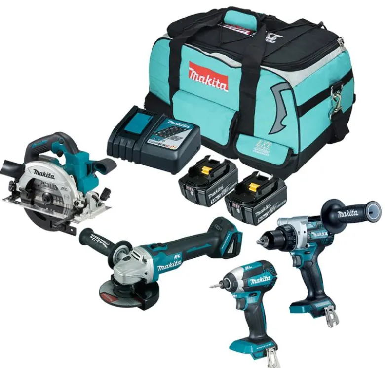 Makita DLX4156TX1 combokit 18V (4 st maskiner i väska)