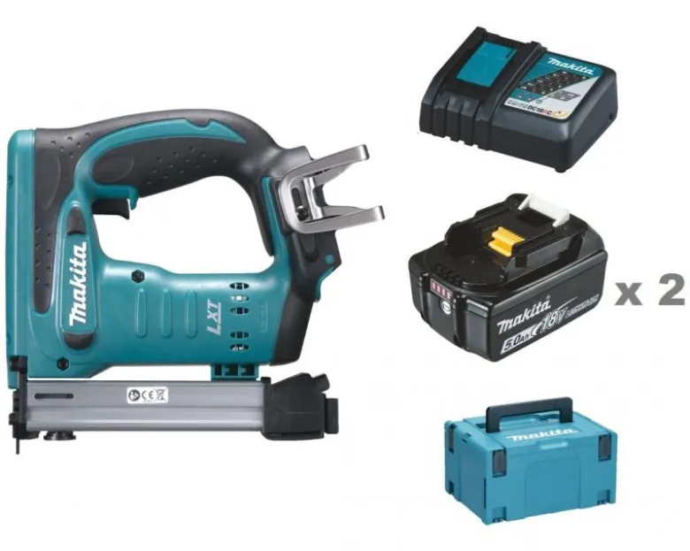Makita DST221RTJ Häftpistol 18V, komplett