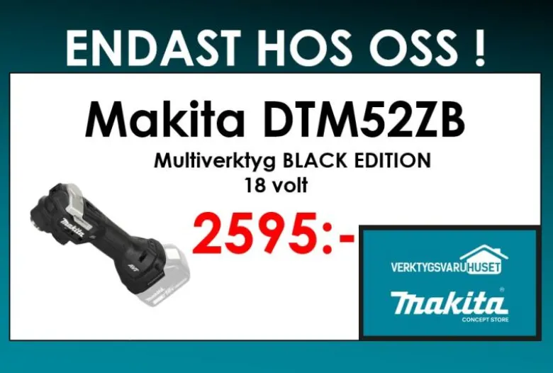Makita DTM52ZB Multiverktyg 18V -Black edition