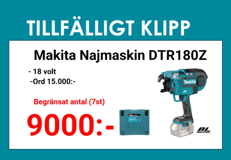 Makita DTR180ZJ Najmaskin 18V