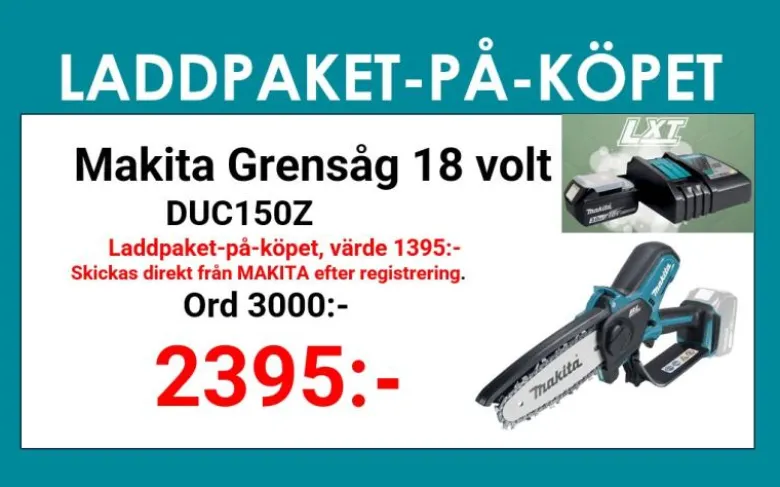 Makita DUC150Z Grensåg 18V (15cm)