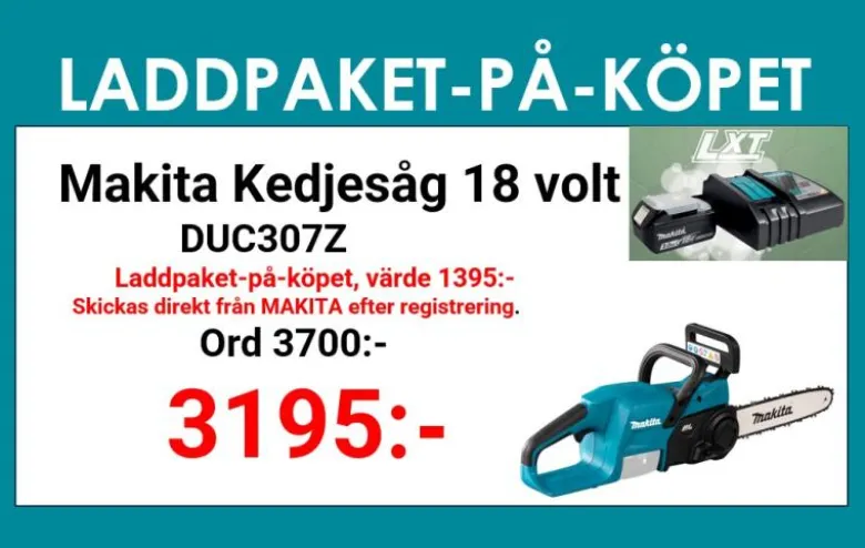 Makita DUC307Z Kedjesåg 18V (30cm)