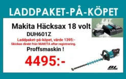 Makita DUH601Z Häcksax 18V • 600 mm • 23,5 mm