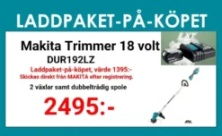 Makita DUR192LZ Grästrimmer 18V