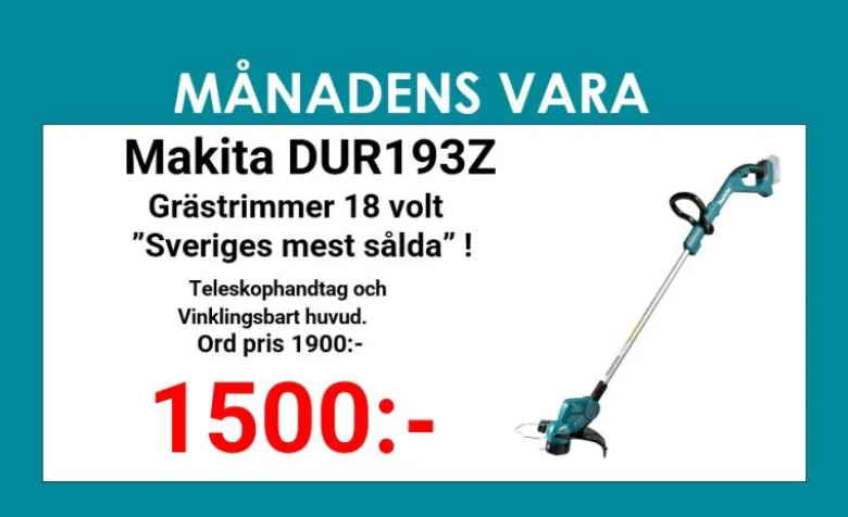 Makita DUR193Z Grästrimmer 18V
