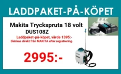 Makita DUS108Z Tryckspruta ryggburen 10L