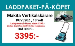 Makita DUV320Z Vertikalskärare 18V