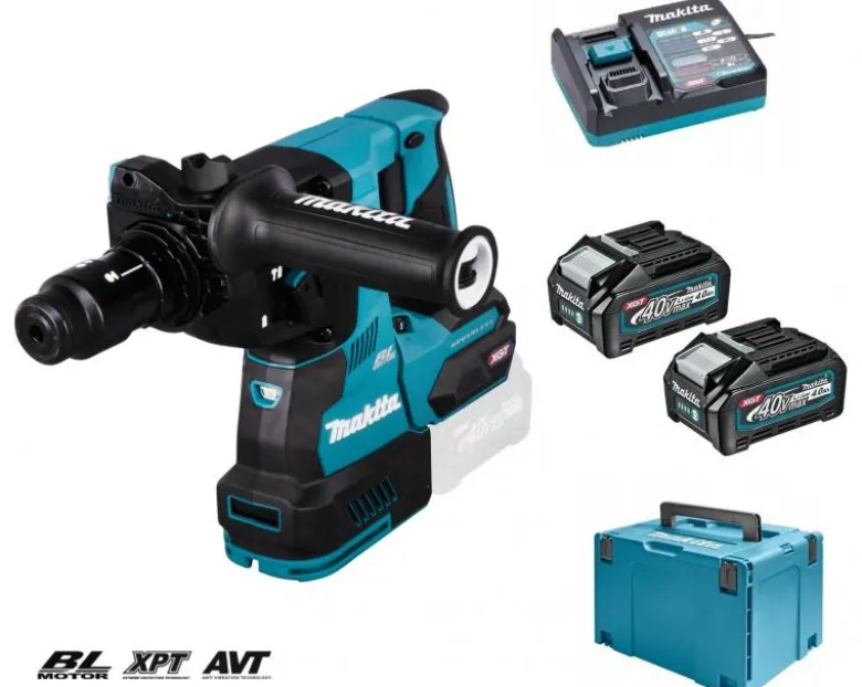Makita HR004GM201 Kombihammare 40V, komplett