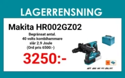 Makita HR002GZ02 Kombihammare 40V, slagkraft 2,9 J