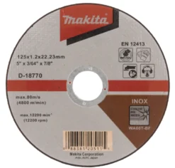 Makita kapskiva 125x1,2 mm • Metall / Rostfritt