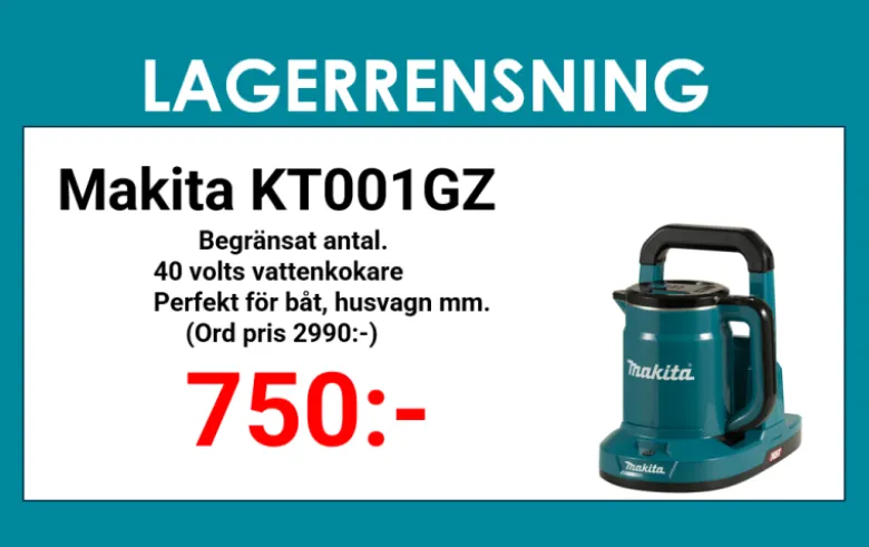 Makita KT001GZ Vattenkokare 40V