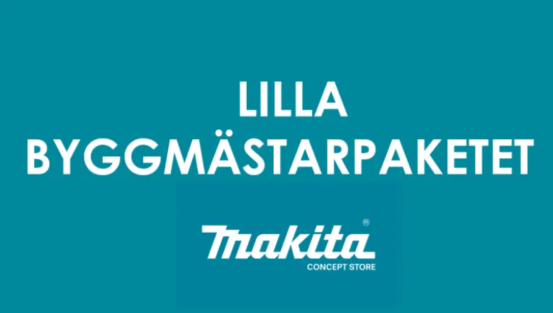 Makita lilla byggmästarpaketet (15 st maskiner+radio+väskor).