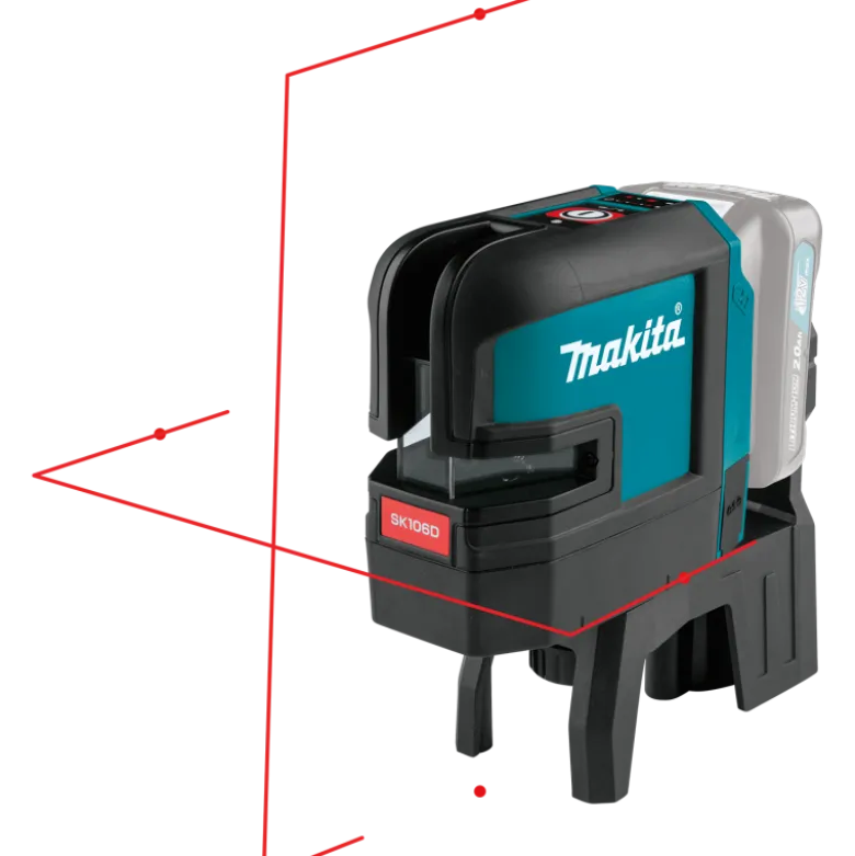 Makita SK106DZ Kryss- och punktlaser 12V (röd)