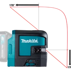 Makita SK106DZ Kryss- och punktlaser 12V (röd)