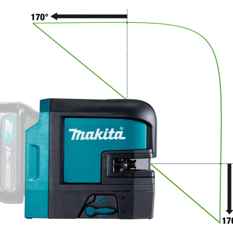 Makita SK106GDZ Kryss- och punktlaser 12V(Grön)