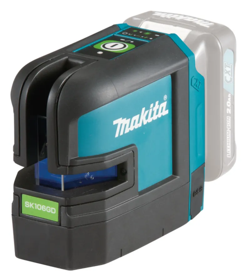 Makita SK106GDZ Kryss- och punktlaser 12V(Grön)